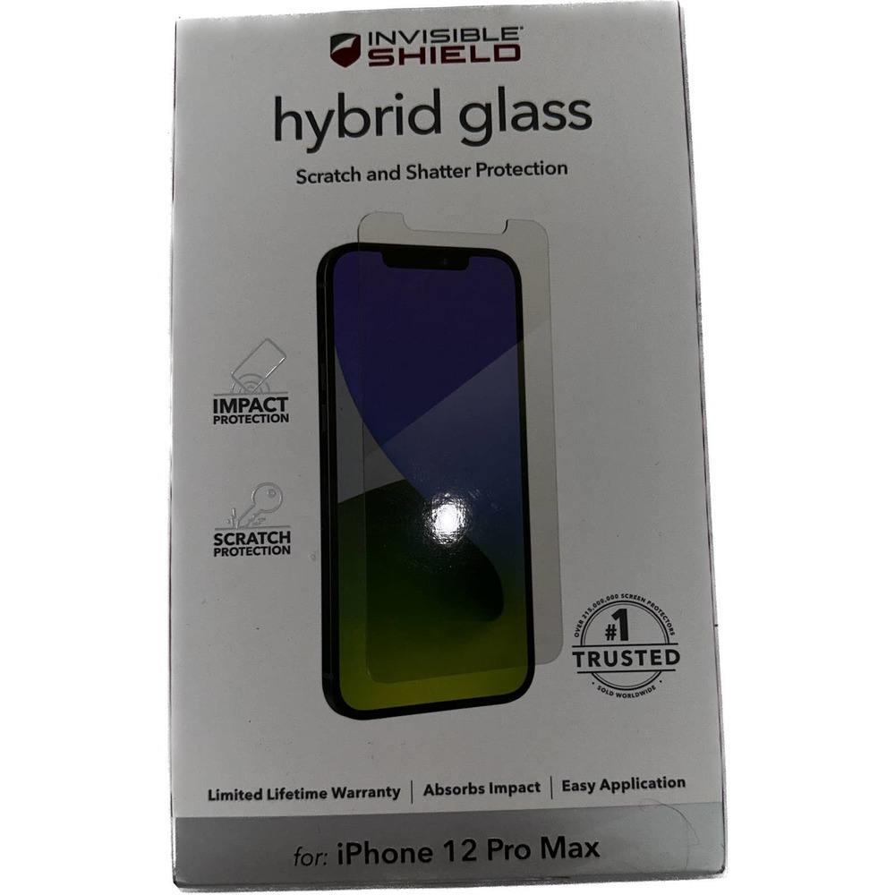 Zagg Invisible Shield Hybrid Glass screen protector iphone 12‎ ProMax